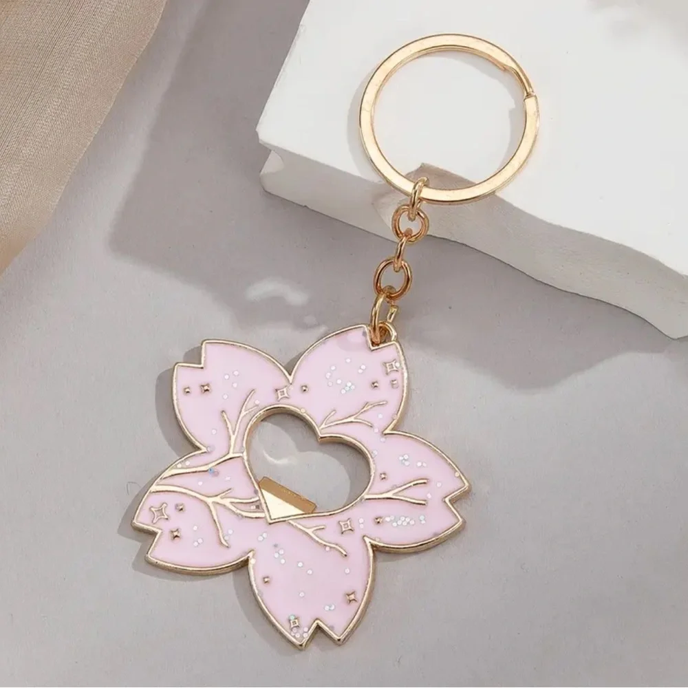 🌸💖 Sakura Blossom Keychain Bottle Opener | Pink Floral Charm | NWT ✨